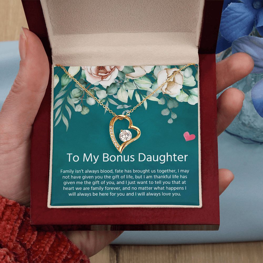 My Bonus Daughter | I will always love you - Forever Love Necklace