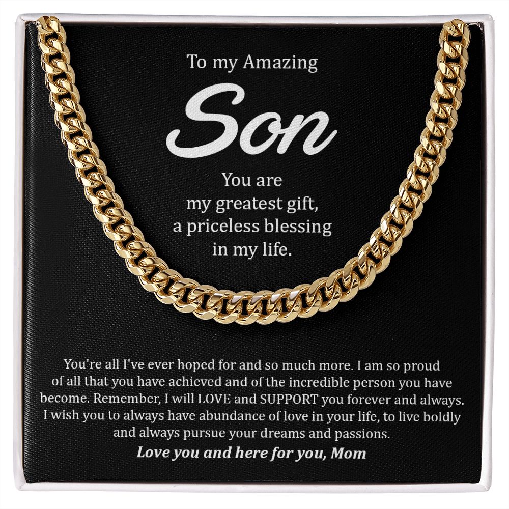 My Son | You are amazing - Cuban Link Chain
