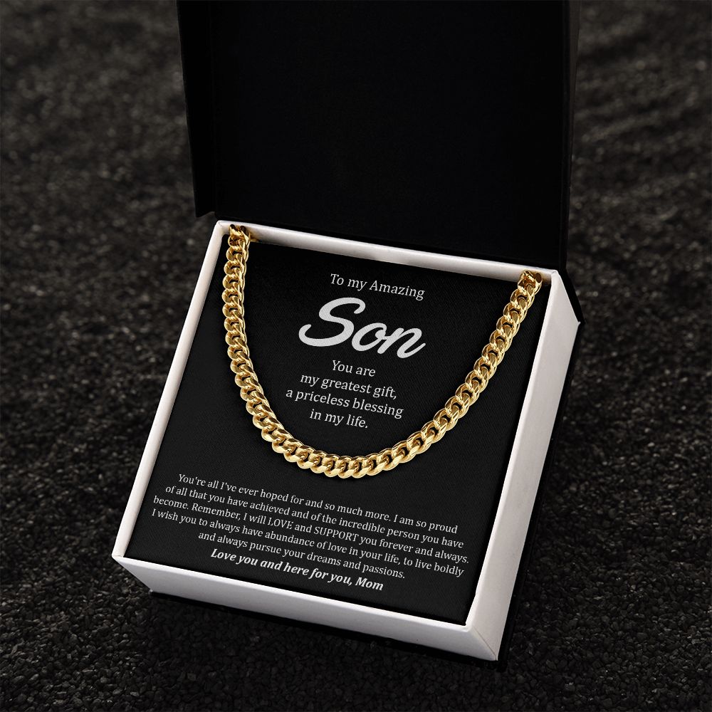 My Son | You are amazing - Cuban Link Chain