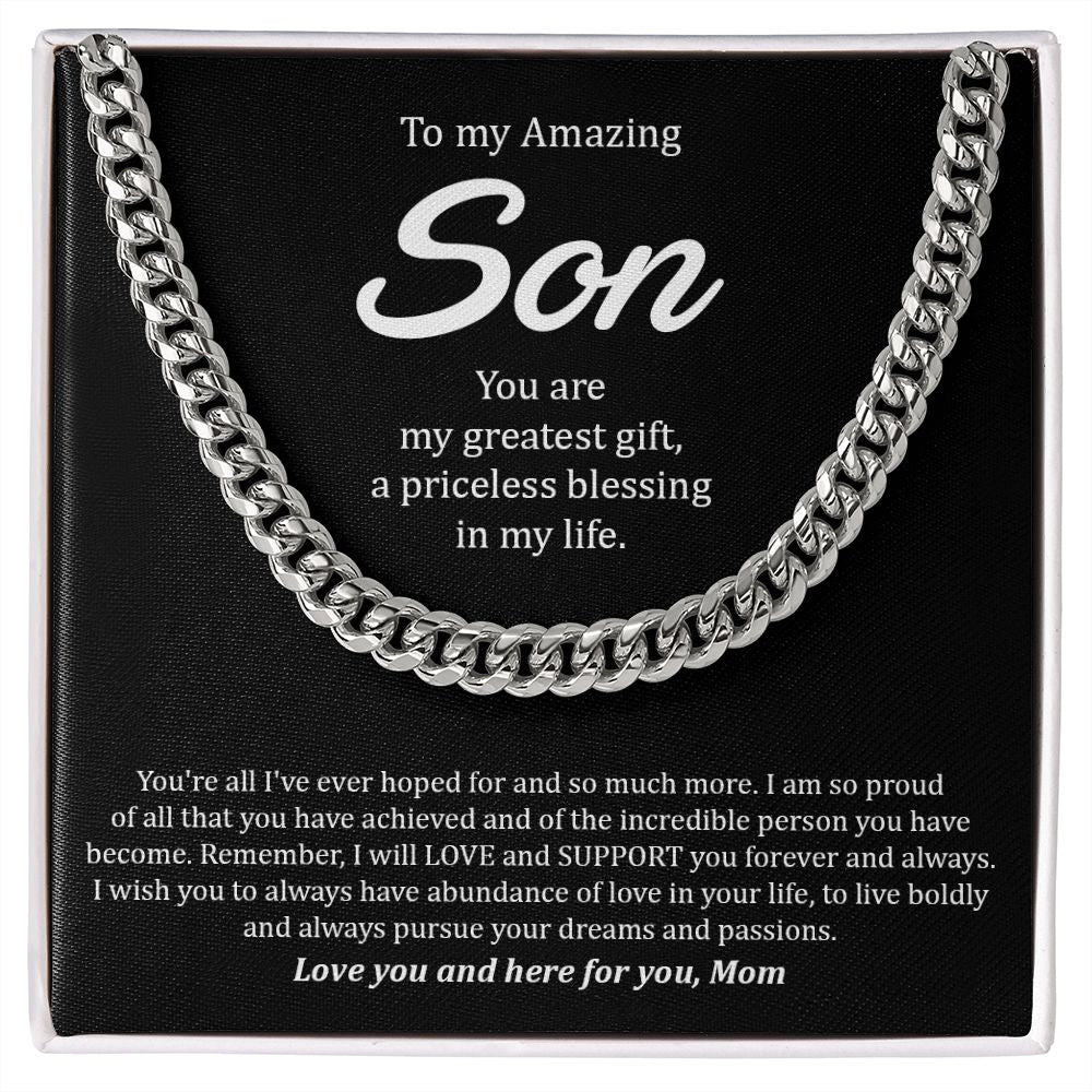 My Son | You are amazing - Cuban Link Chain