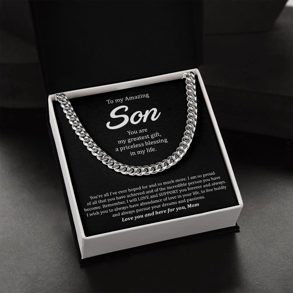 My Son | You are amazing - Cuban Link Chain