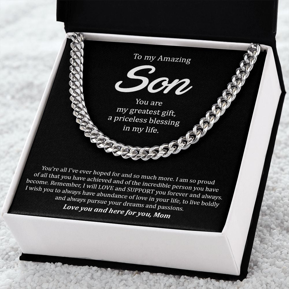 My Son | You are amazing - Cuban Link Chain