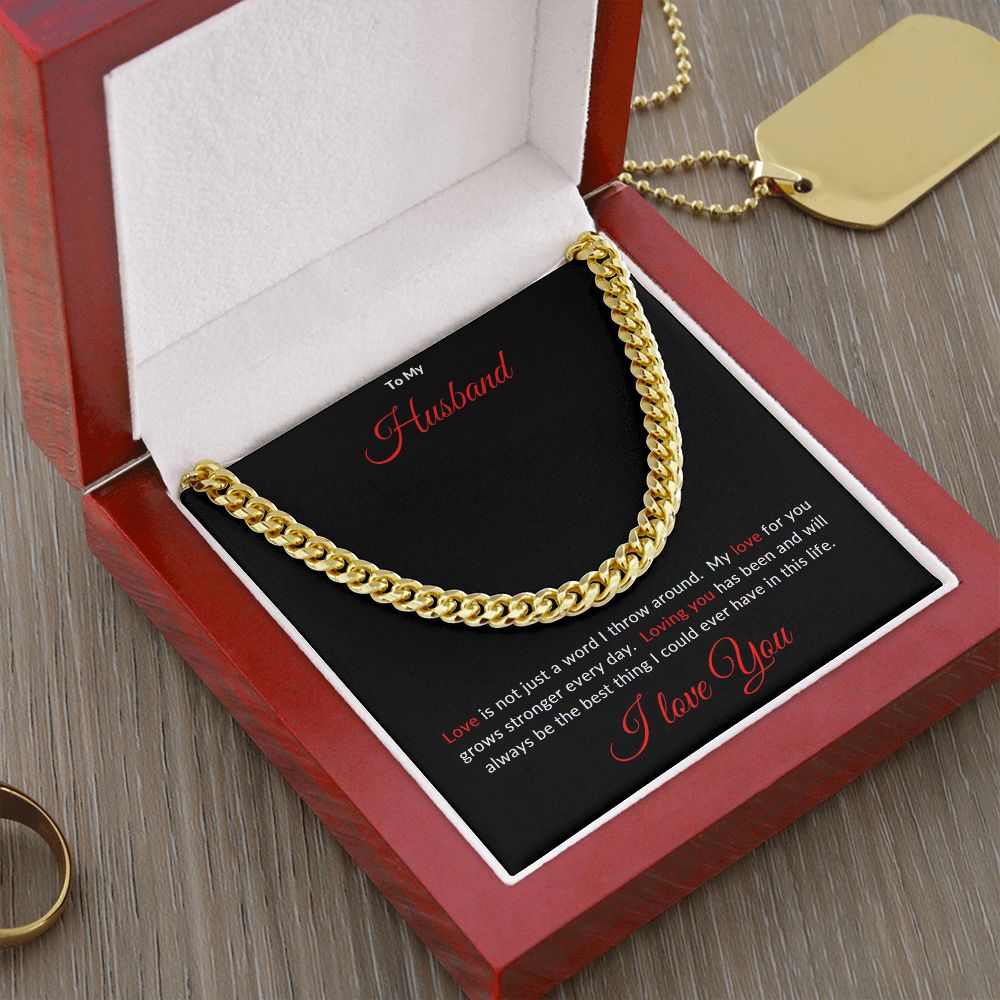 Cuban Link Chain (To My Husband)