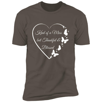 Kind of a Mess/Heart and Butterflies Premium Short Sleeve T-Shirt