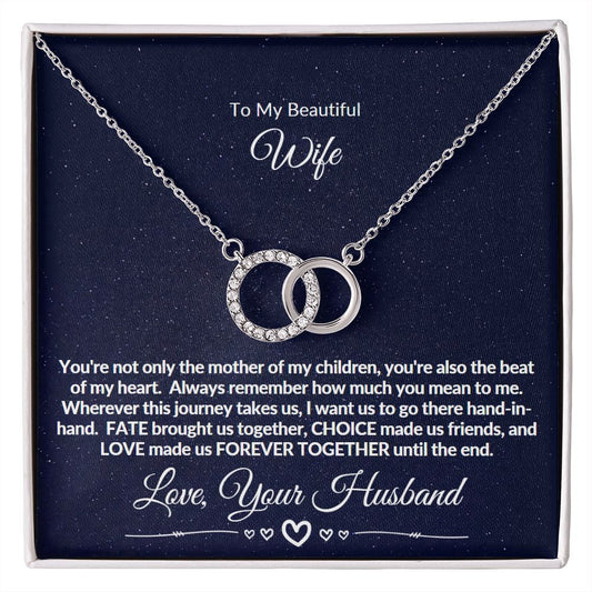 Perfect Pair Necklace - To My Beautiful Wife