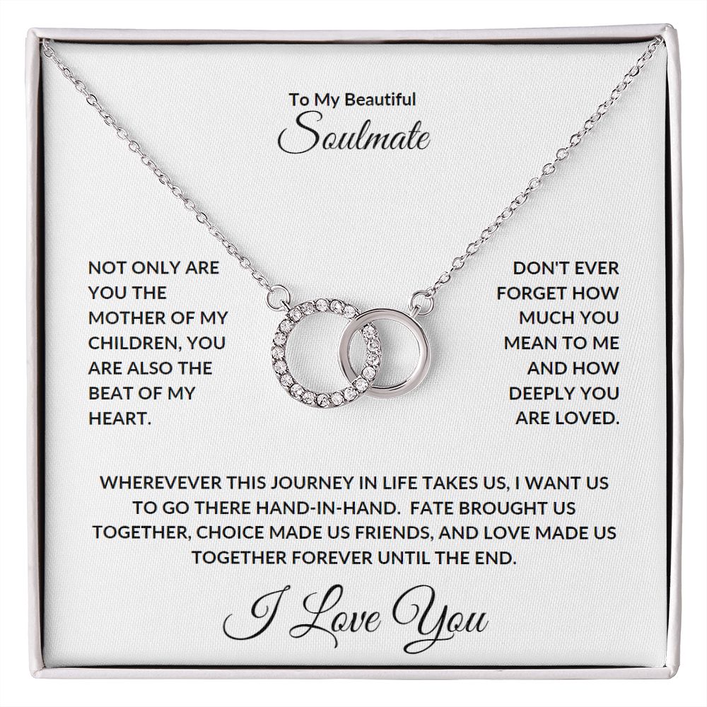Perfect Pair Necklace - To My Beautiful Soulmate