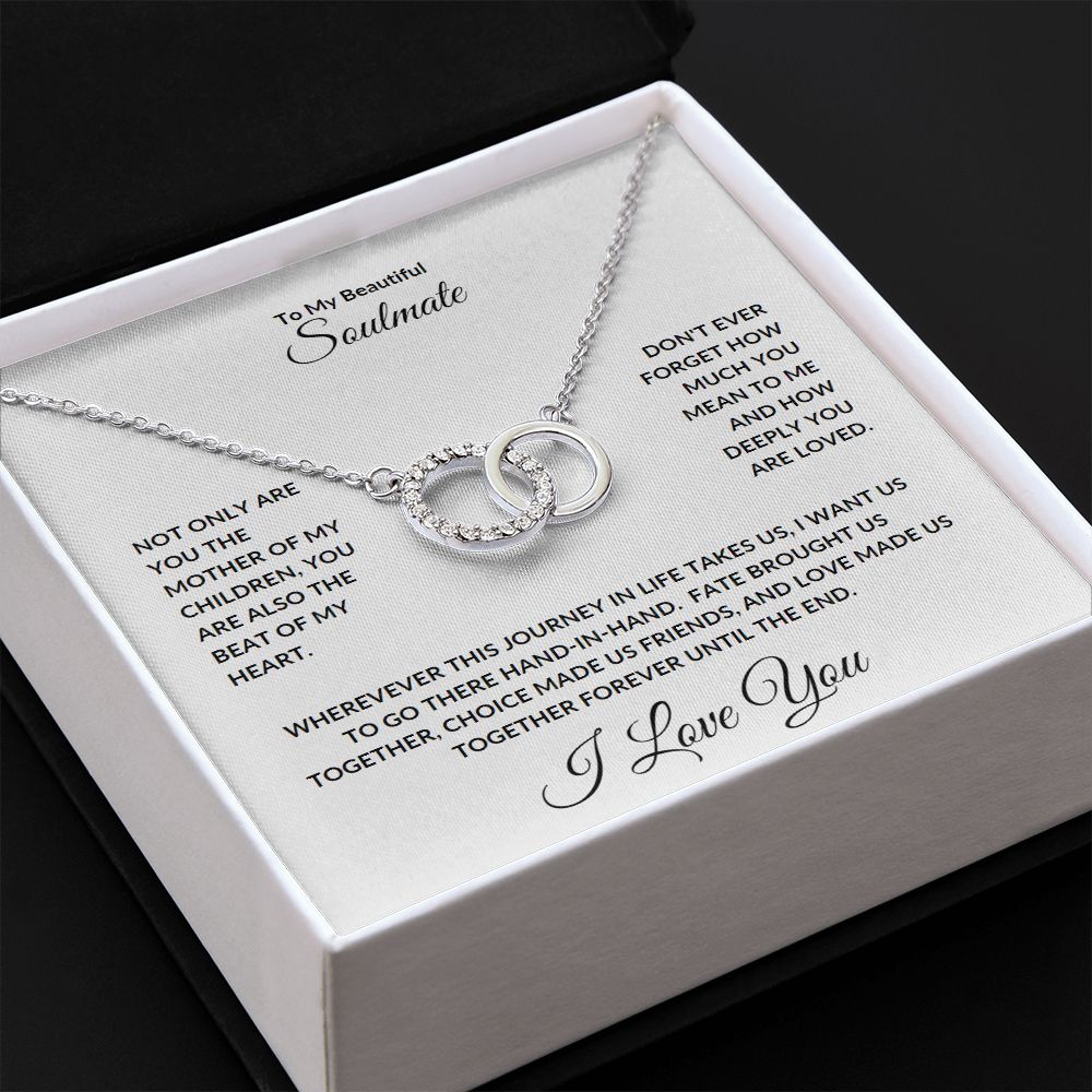 Perfect Pair Necklace - To My Beautiful Soulmate
