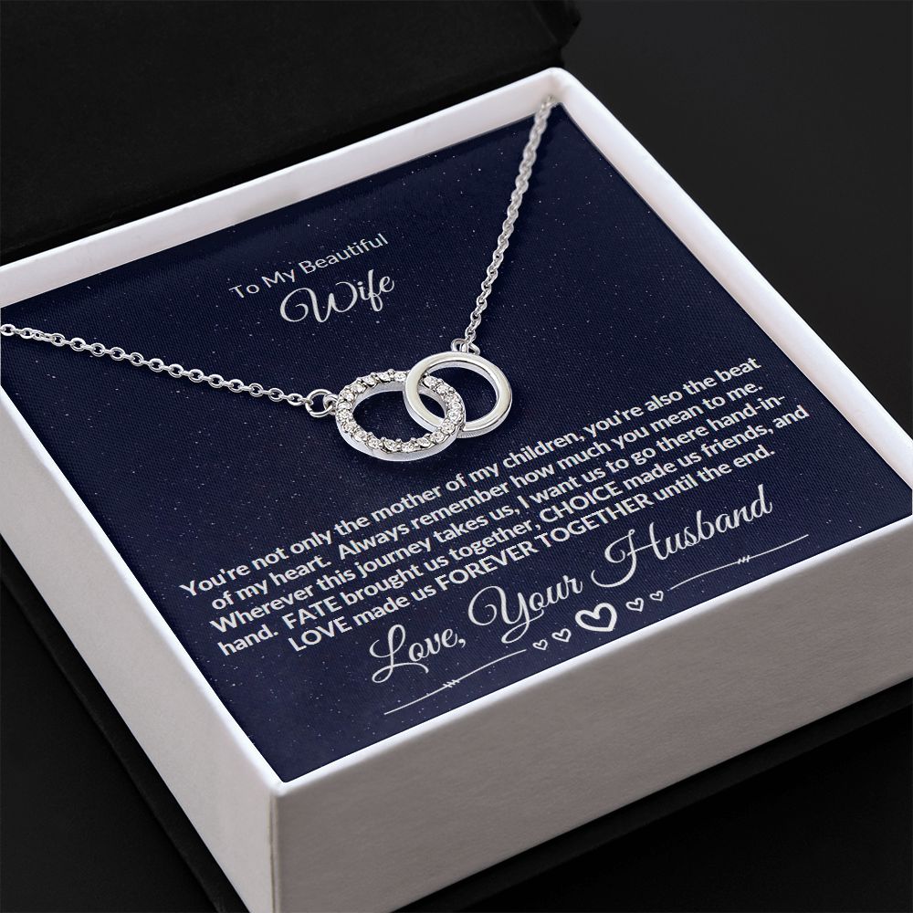Perfect Pair Necklace - To My Beautiful Wife