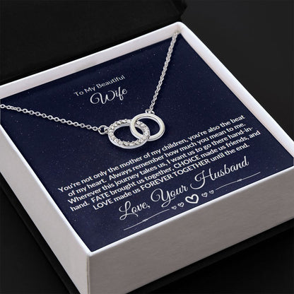 Perfect Pair Necklace - To My Beautiful Wife
