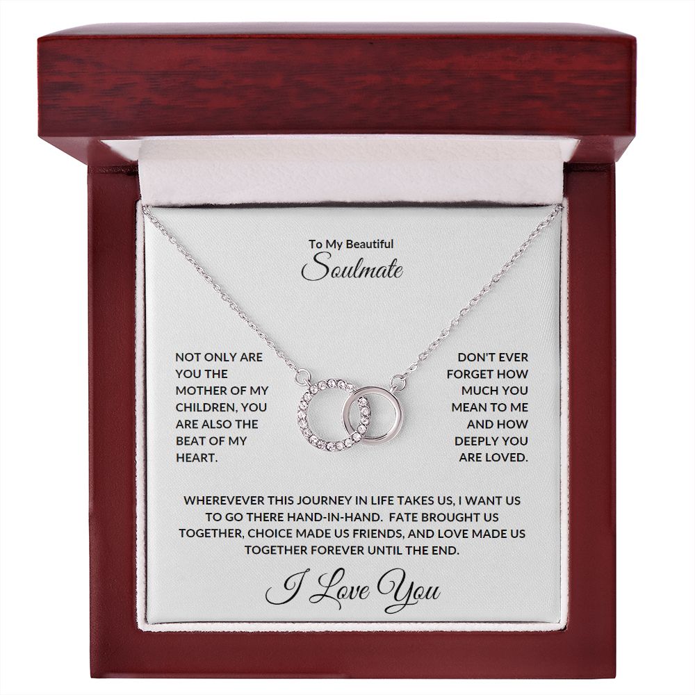 Perfect Pair Necklace - To My Beautiful Soulmate