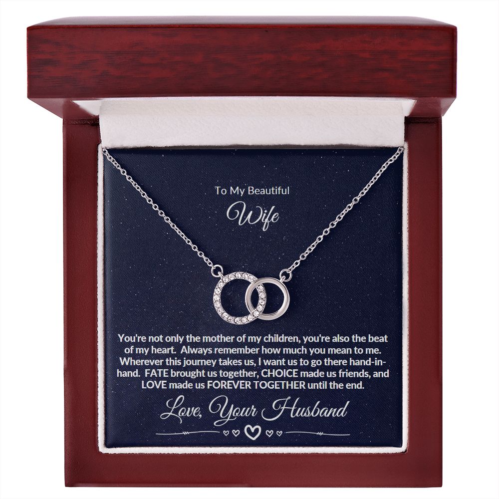 Perfect Pair Necklace - To My Beautiful Wife