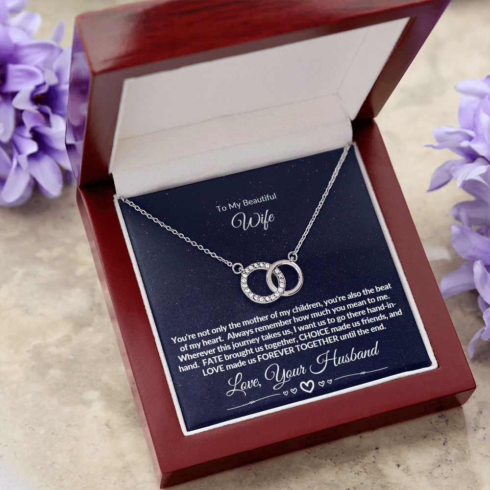 Perfect Pair Necklace - To My Beautiful Wife