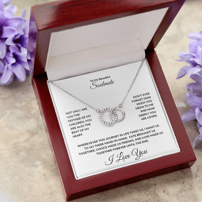 Perfect Pair Necklace - To My Beautiful Soulmate
