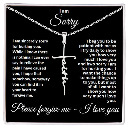 Faith Cross Necklace - I am Sorry