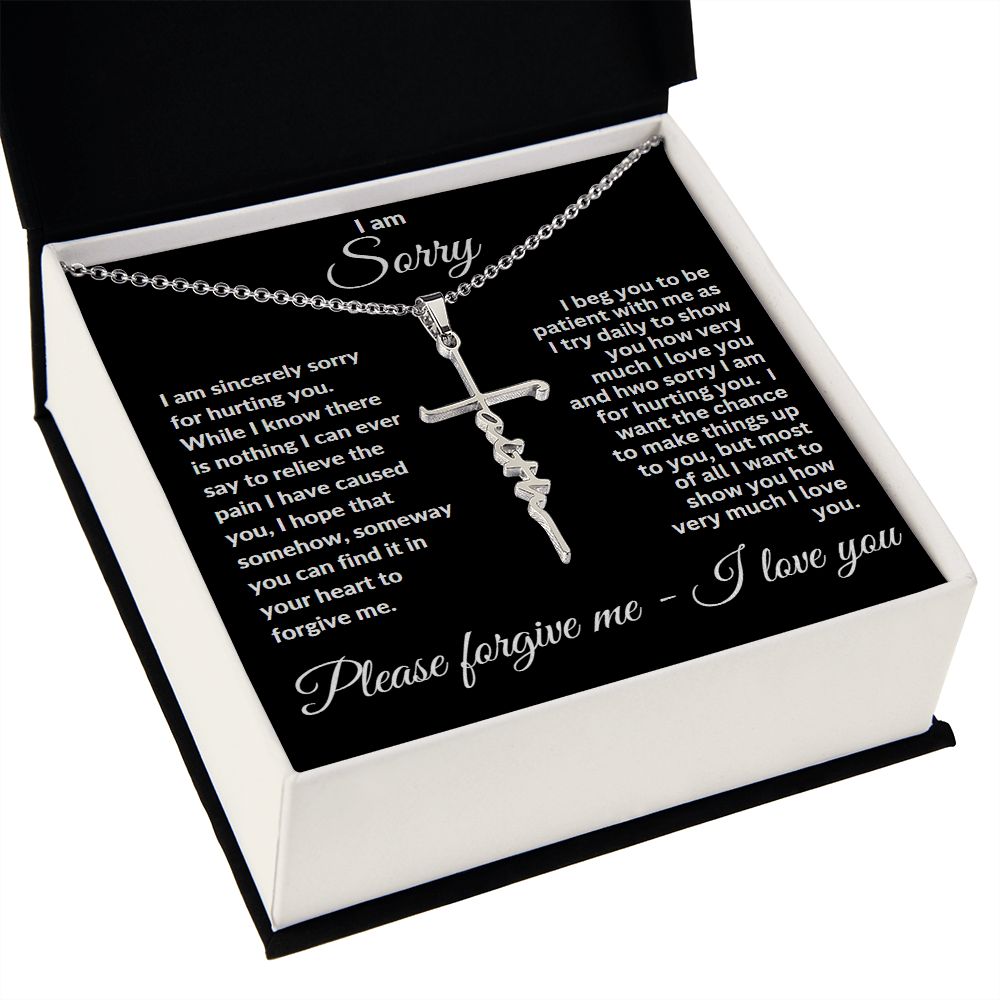Faith Cross Necklace - I am Sorry