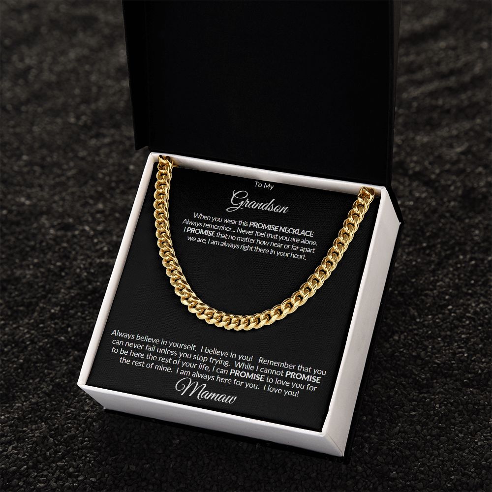 Cuban Link Chain Grandson from Mamaw