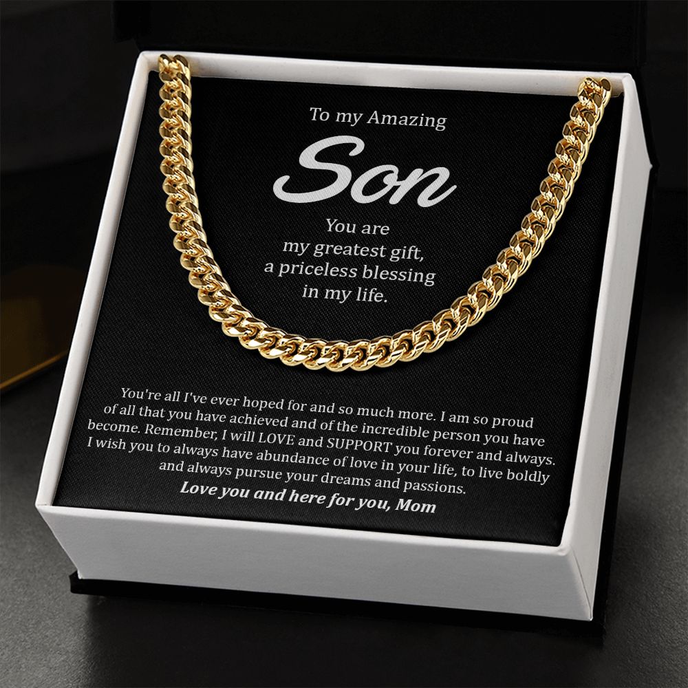 My Son | You are amazing - Cuban Link Chain