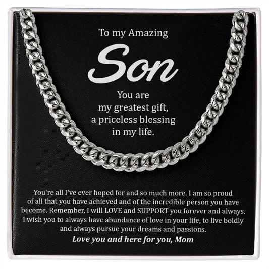 My Son | You are amazing - Cuban Link Chain