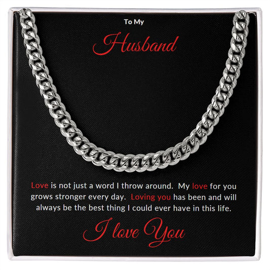 Cuban Link Chain (To My Husband)