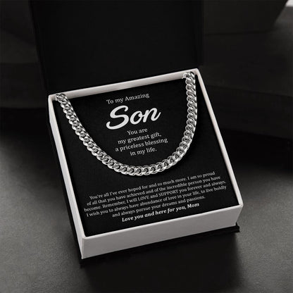 My Son | You are amazing - Cuban Link Chain