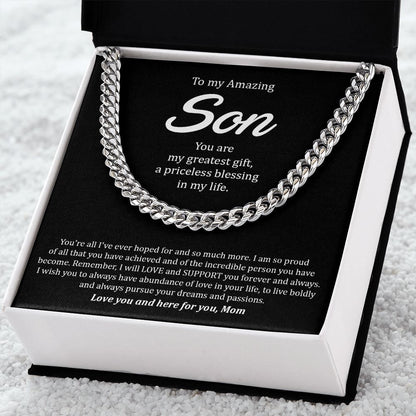 My Son | You are amazing - Cuban Link Chain