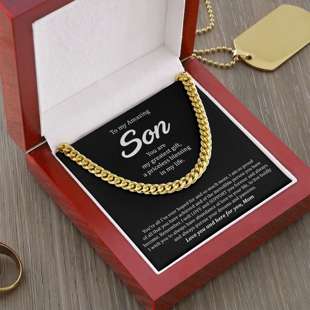 My Son | You are amazing - Cuban Link Chain