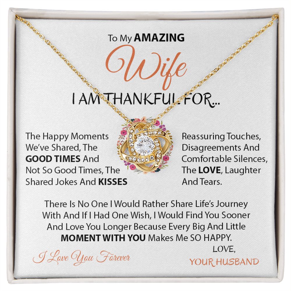 Amazing Wife | Moment with you - Love Knot Necklace