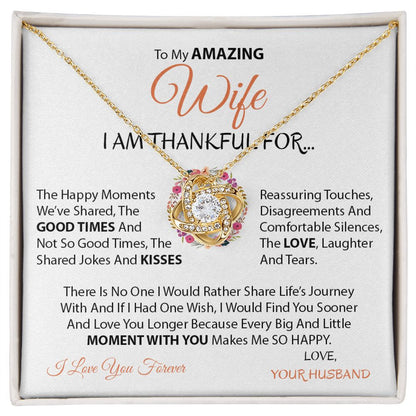 Amazing Wife | Moment with you - Love Knot Necklace