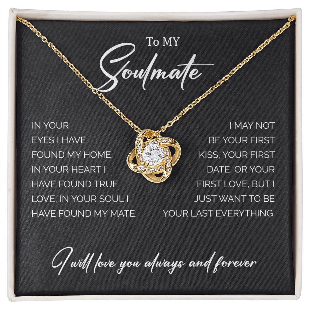 My Soulmate | You are my home - Love Knot Necklace