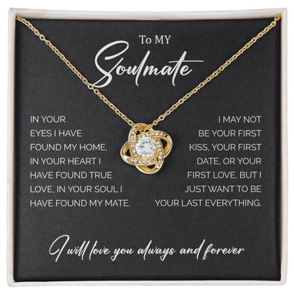 My Soulmate | You are my home - Love Knot Necklace