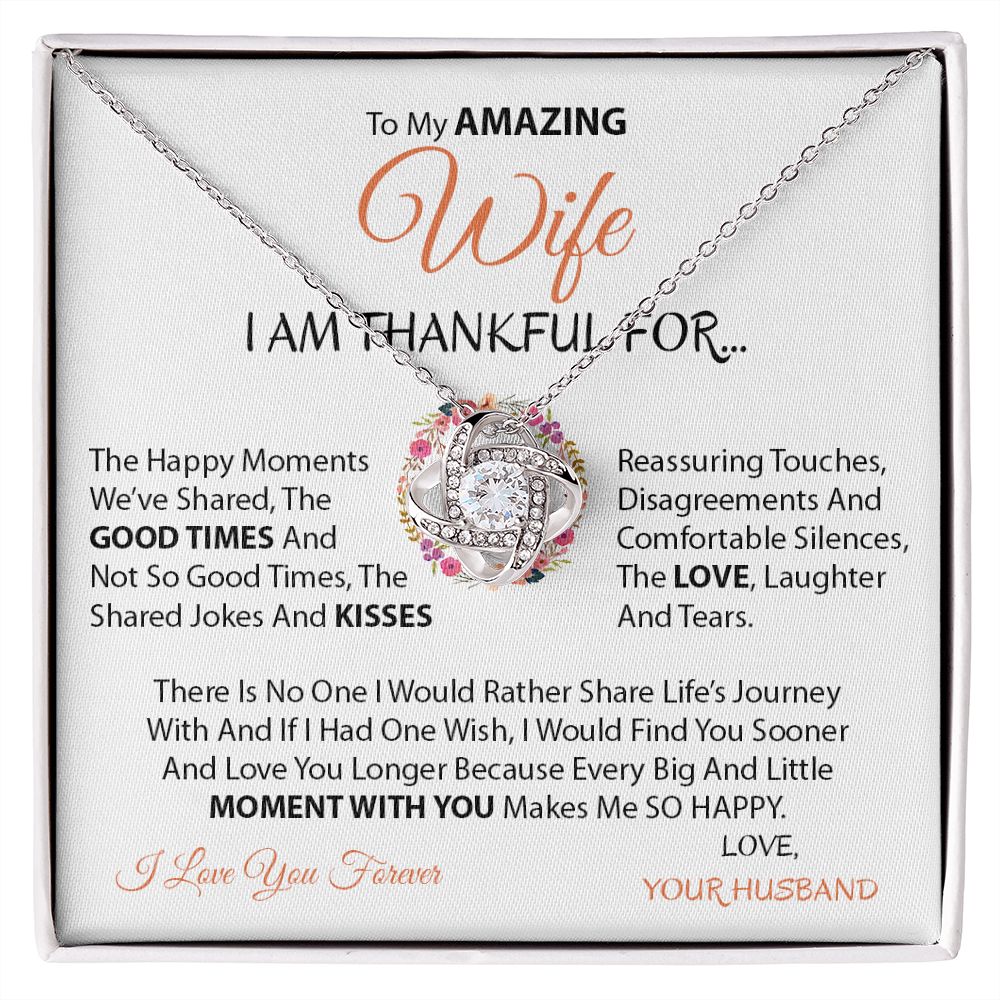 Amazing Wife | Moment with you - Love Knot Necklace