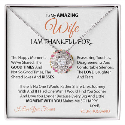 Amazing Wife | Moment with you - Love Knot Necklace