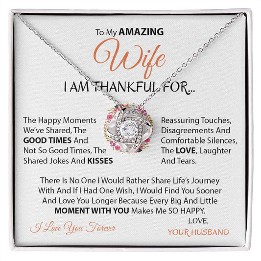Amazing Wife | Moment with you - Love Knot Necklace