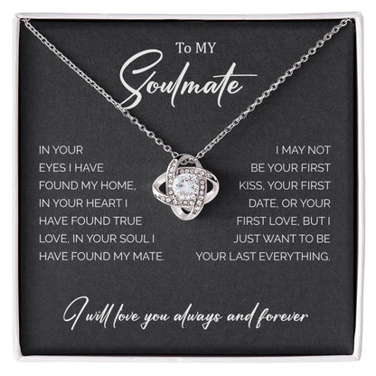 My Soulmate | You are my home - Love Knot Necklace