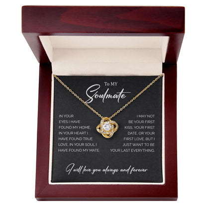 My Soulmate | You are my home - Love Knot Necklace