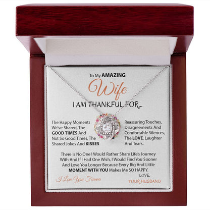 Amazing Wife | Moment with you - Love Knot Necklace