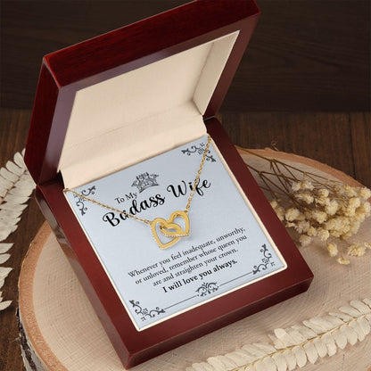 My Badass wife | Most caring - Interlocking Hearts Necklace