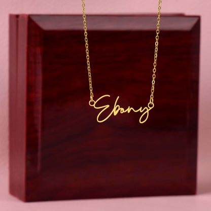 Signature Name Necklace - To My Granddaughter