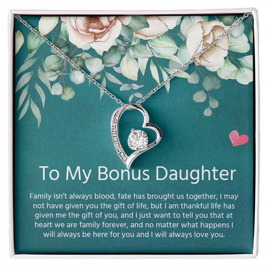 My Bonus Daughter | I will always love you - Forever Love Necklace