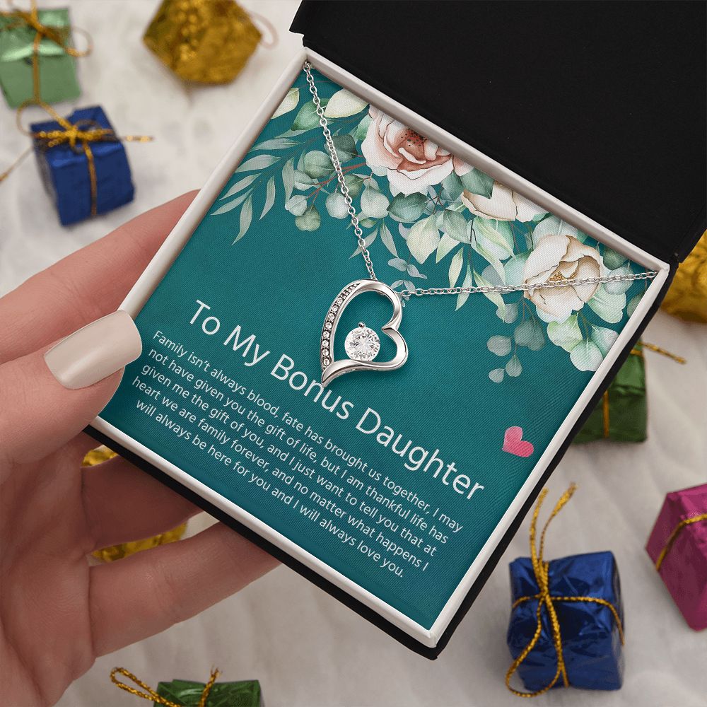 My Bonus Daughter | I will always love you - Forever Love Necklace